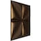 Ekena Millwork 19 5/8in. W x 19 5/8in. H Riley EnduraWall Decorative 3D Wall Panel Covers 2.67 Sq. Ft. WP20X20RLCAB - alternate 5